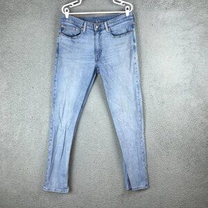 Levis 511 Jeans Mens 36x32 Blue Denim Slim Fit Stretch Tapered Leg Light Wash